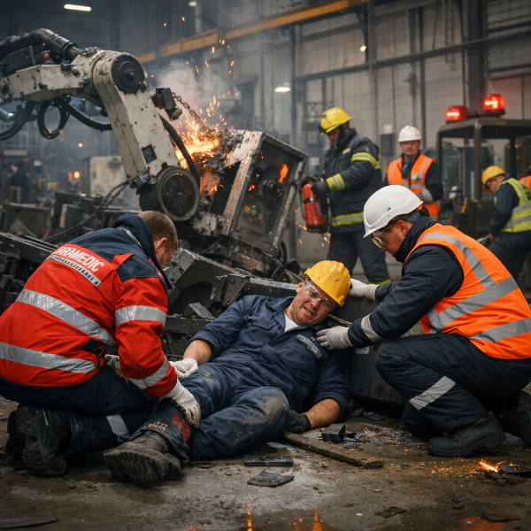 Industrial machinery accidents in Sheffield